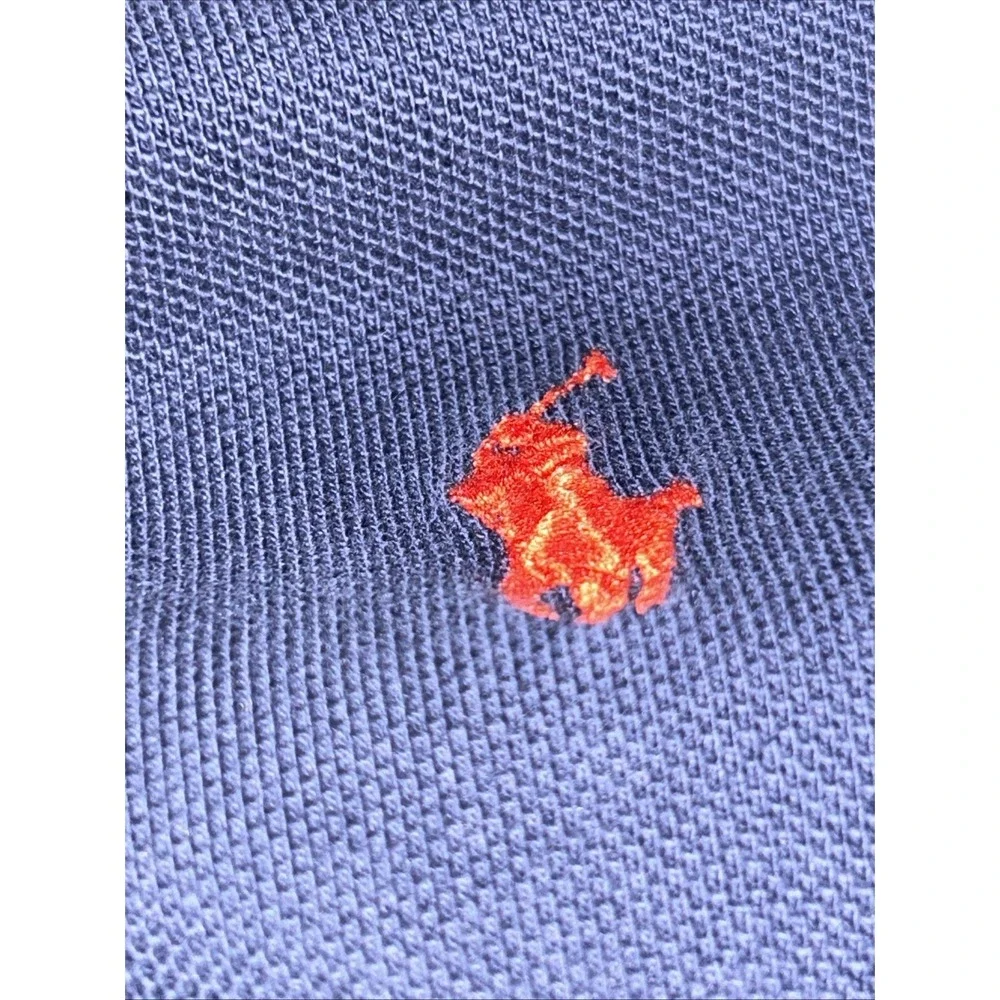 Polo Ralph Lauren Mens XXL TTG Navy Blue Short Sleeve Polo Shirt Red Pony Logo